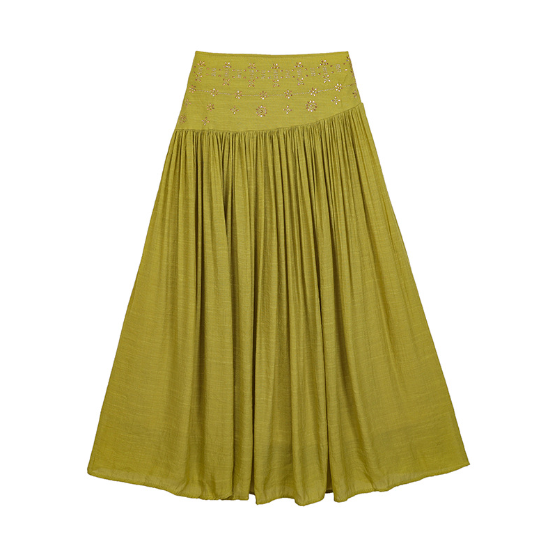 👗 50% RABATT! 👖 Damen-A-Linien-Rock mit hohem Bund – Figurumschmeichelnd & vielseitig – Leichter, fließender Stoff – perfekt für Büro, Freizeit oder besondere Anlässe – kombiniert mit Bluse oder Top 🌸