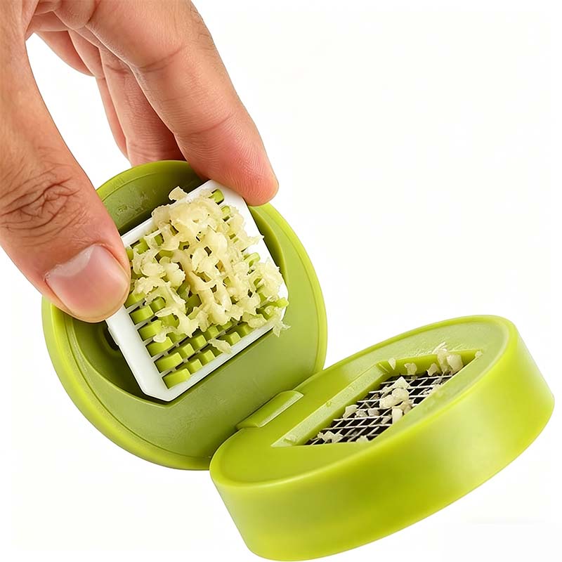 🧄❄️ SOMMERFRISCHE: 50% RABATT! Mini-Knoblauchpresse mit Auffangbehälter – Kompakte manuelle Presse für Knoblauch, Ingwer, Schalotten & Chili ✨