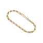 Unisex Dreifarben-Gliederarmband – Gold, Roségold & Weißgold, zeitlos & vielseitig, jetzt −50%