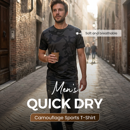 👕 60% RABATT! 🌿 Schnelltrocknendes Camouflage-Sport-T-Shirt für Herren – Atmungsaktiv & leicht – Feuchtigkeitsableitend, ideal für Fitnessstudio, Laufen oder Outdoor-Aktivitäten 💪