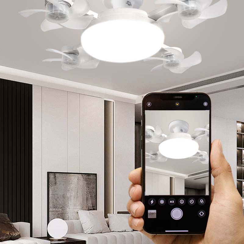 🌀JETZT 50 % RABATT! 💡 Deckenventilator mit E27-Fassung – Leiser 2-in-1-LED-Ventilator mit Fernbedienung – Kühlung und Beleuchtung in einem 🏠