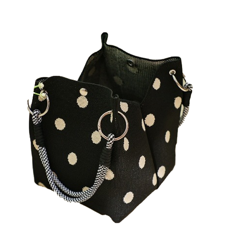 Niedliche Gepunktete Handtasche für Damen