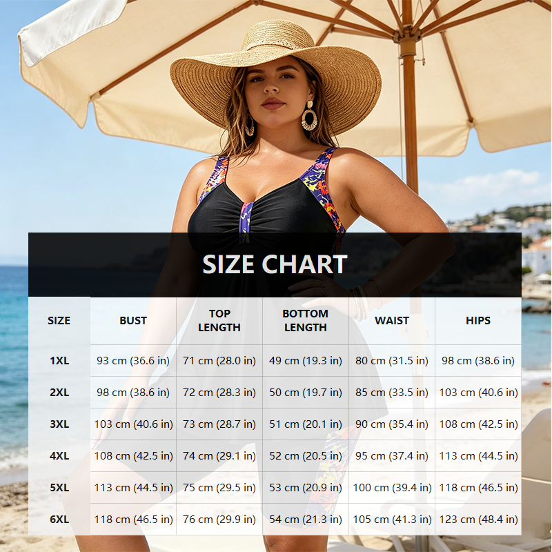 👙 ZEITLICH BEGRENZT 50% RABATT! 💥 Damen Fließendes Tankini-Oberteil und Shorts Badeanzug – Bauchkontrolle, Boy Shorts, Stützend ✨