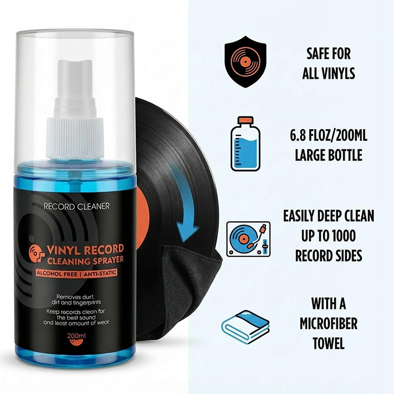 Antistatisches Vinyl-Schallplatten-Reinigungsspray