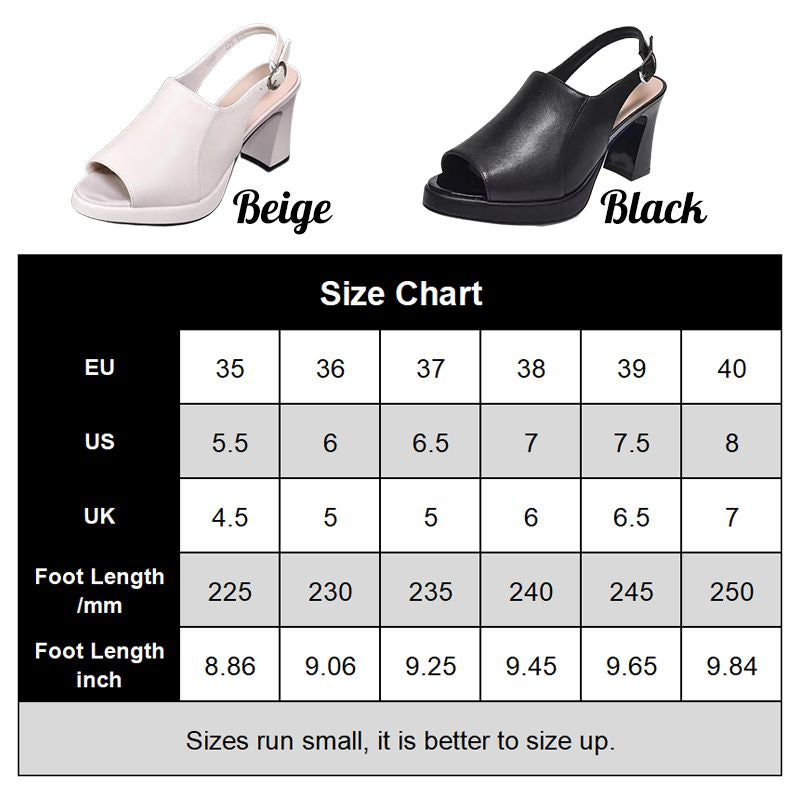 👡 50% RABATT! ✨ Stilvolle & bequeme hochhackige Ledersandalen für Frauen – Verstellbare Riemen & gepolsterte Sohle – Perfekt für Partys, Büro oder elegante Sommerabende – Look und Komfort in einem 🌸