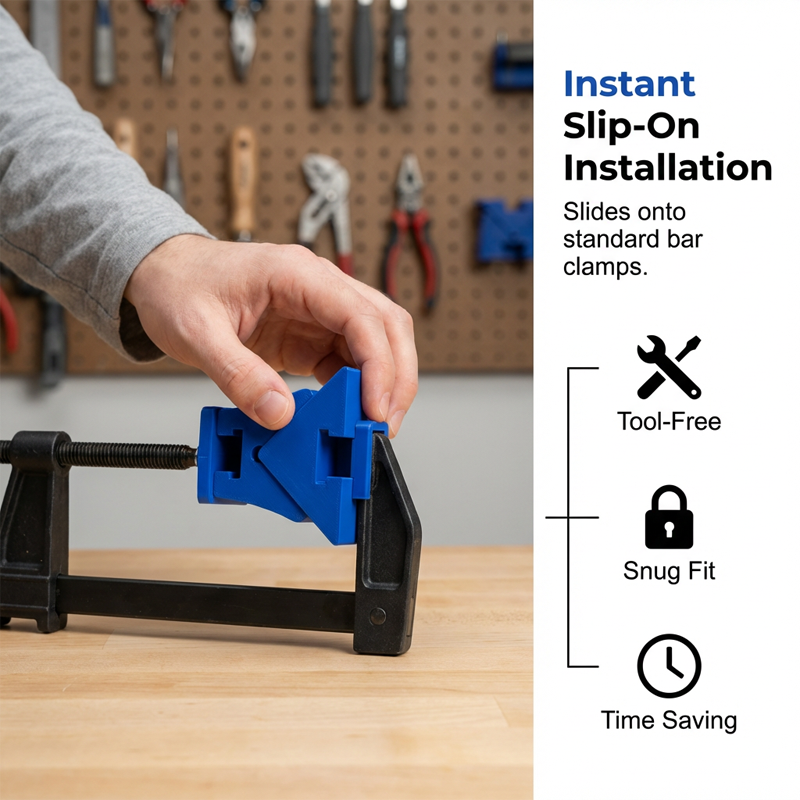 Eckspannadapter für Quick-Grip Schraubzwingen