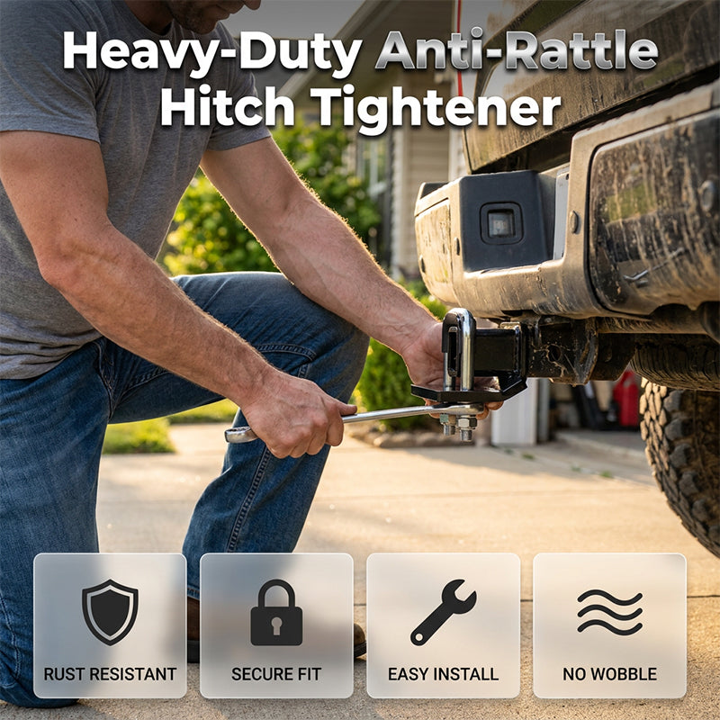 🔧 50% RABATT! 🚙 Verdickter Anti-Rattler für 5 cm Anhängerkupplung – Passgenaue Klemmung, vibrationsreduzierend & spielfrei – Ideal für Geländewagen & sicheres Fahren 🛡️