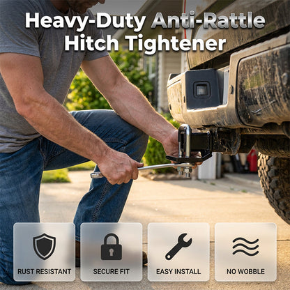 🔧 50% RABATT! 🚙 Verdickter Anti-Rattler für 5 cm Anhängerkupplung – Passgenaue Klemmung, vibrationsreduzierend & spielfrei – Ideal für Geländewagen & sicheres Fahren 🛡️