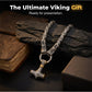 🔥 50% RABATT | Wikinger Thor Hammer Halskette – Edelstahl Byzantinische Kette | Silber & Gold | 60–70 cm ⚡