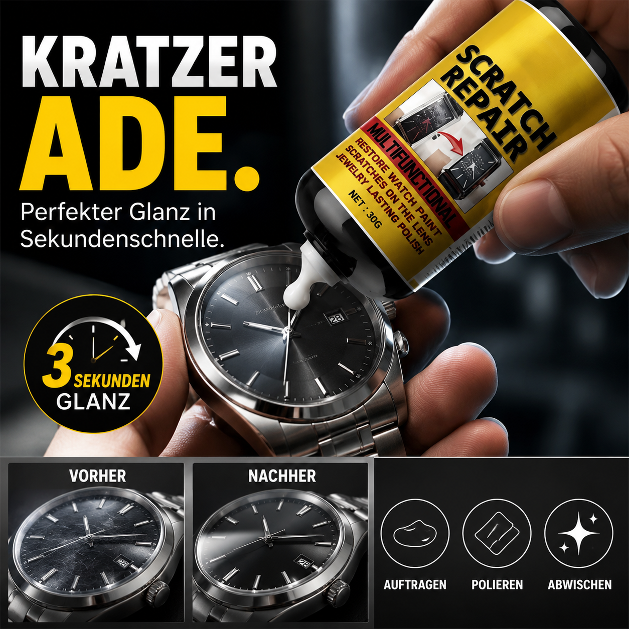 🔥 -50% Heute 🚗 Multifunktionale Kratzer-Politur