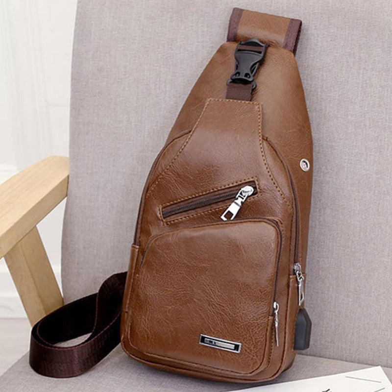 🎒 50% RABATT! 🎁 Multifunktionale Brusttasche aus hochwertigem Leder – Kompakt & praktisch – Ideal für Reisen, Alltag oder als stilvolles Accessoire – sicherer & bequemer Sitz 🧳✨🛡️