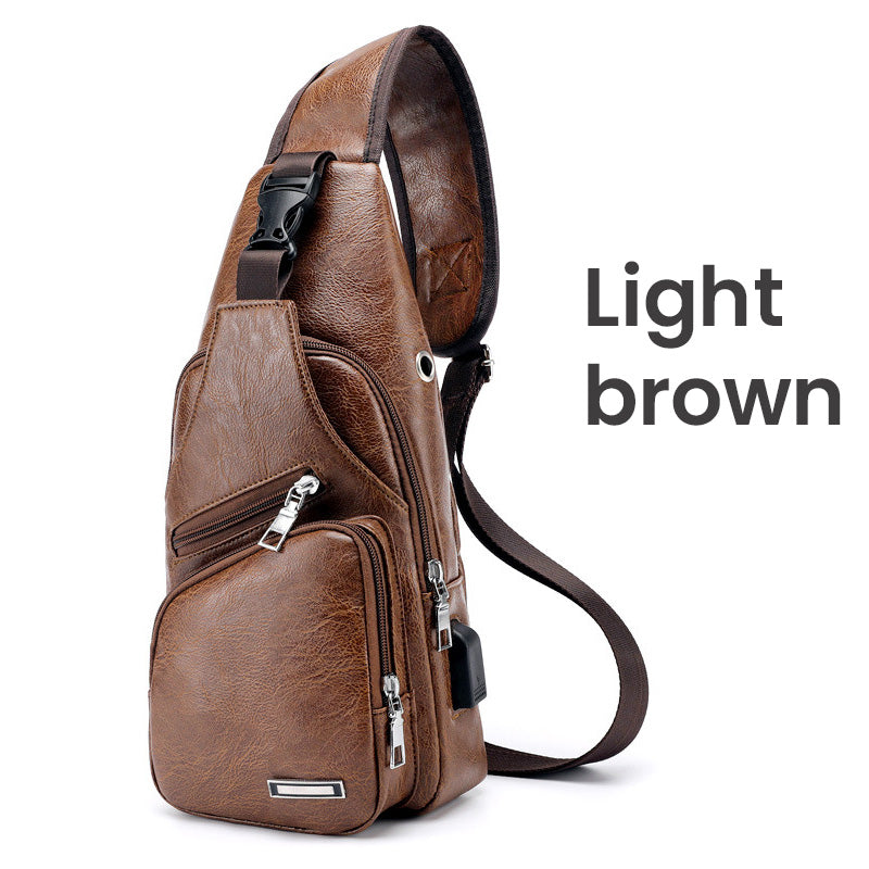 🎒 50% RABATT! 🎁 Multifunktionale Brusttasche aus hochwertigem Leder – Kompakt & praktisch – Ideal für Reisen, Alltag oder als stilvolles Accessoire – sicherer & bequemer Sitz 🧳✨🛡️
