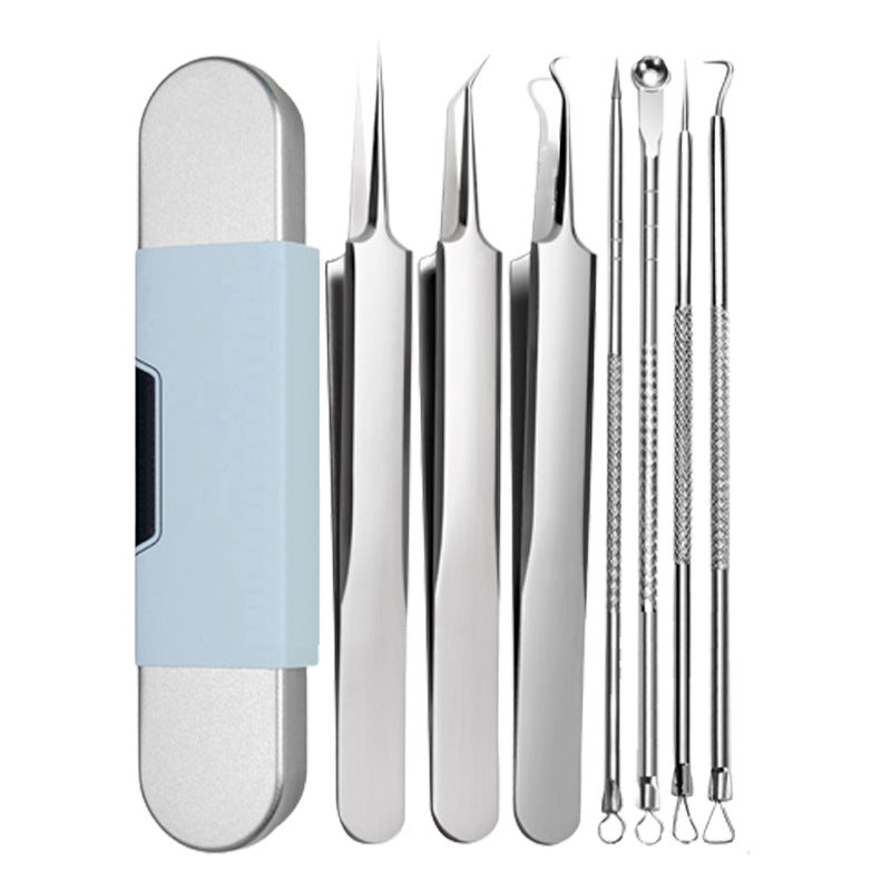 ✨🔧 50% RABATT! Edelstahl-Set zum Entfernen von Mitessern – Profi-Hautpflege-Werkzeugset, rostfrei & steril – Für saubere, gründliche Reinigung ✨