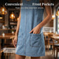 💙 50% RABATT! 👗 Damen lässiges Denim-Trägerkleid – Leichter Jeansstoff, verstellbare Träger & bequeme Passform – Perfekt für warme Tage & lässige Looks ☀️