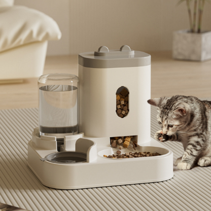 🐱 50% RABATT! 🍽️ 2-in-1 Automatischer Futter- & Wasserspender – Futter & Wasser in einem Gerät – Ideal für Hunde, Katzen & unterwegs 🔥💧