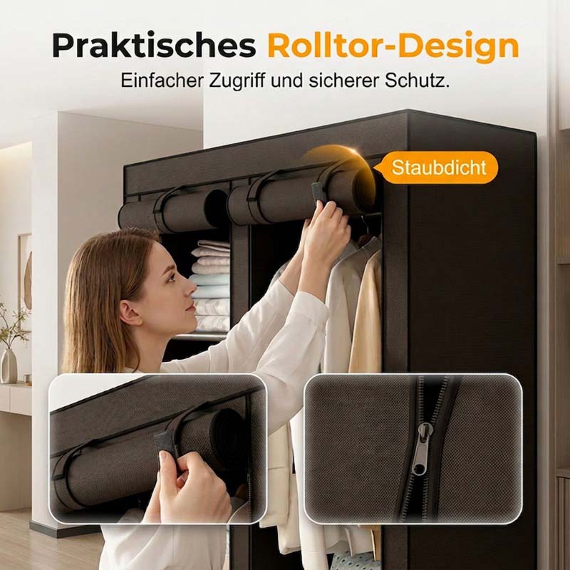 🏠 Kleiderschrank aus Vliesstoff – Einfache Montage, leicht & vielseitig – Perfekt für zusätzlichen Stauraum in jedem Raum ✨