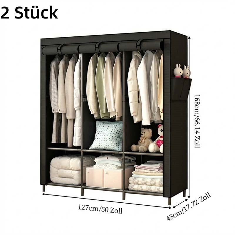 🏠 Kleiderschrank aus Vliesstoff – Einfache Montage, leicht & vielseitig – Perfekt für zusätzlichen Stauraum in jedem Raum ✨