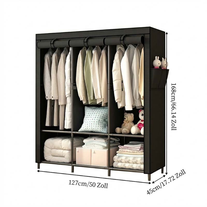 🏠 Kleiderschrank aus Vliesstoff – Einfache Montage, leicht & vielseitig – Perfekt für zusätzlichen Stauraum in jedem Raum ✨