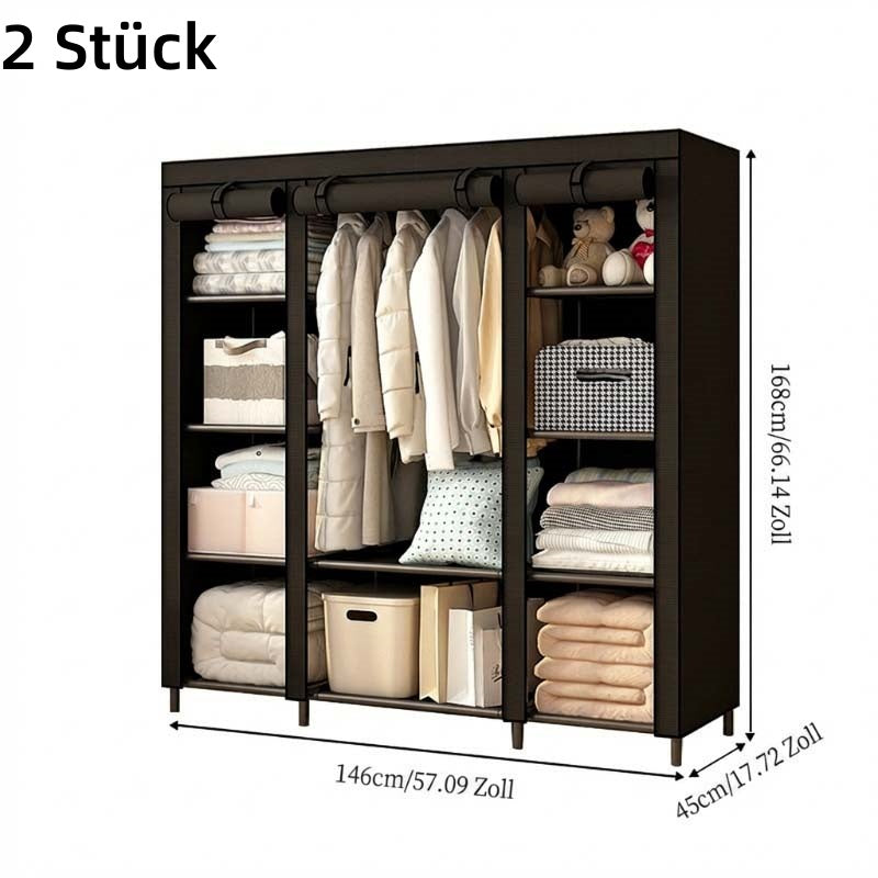 🏠 Kleiderschrank aus Vliesstoff – Einfache Montage, leicht & vielseitig – Perfekt für zusätzlichen Stauraum in jedem Raum ✨