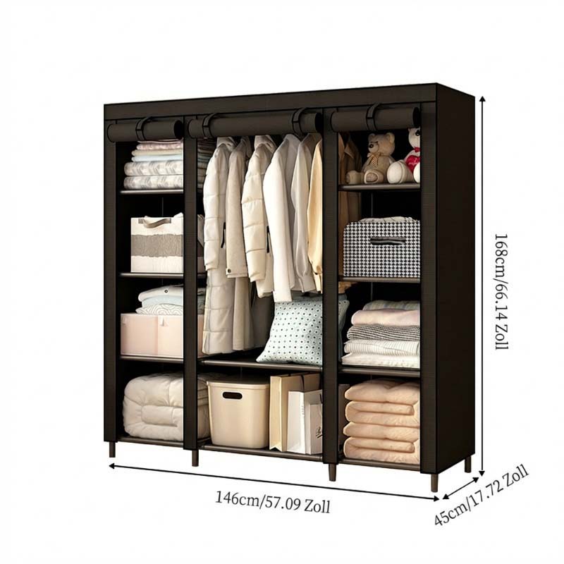 🏠 Kleiderschrank aus Vliesstoff – Einfache Montage, leicht & vielseitig – Perfekt für zusätzlichen Stauraum in jedem Raum ✨