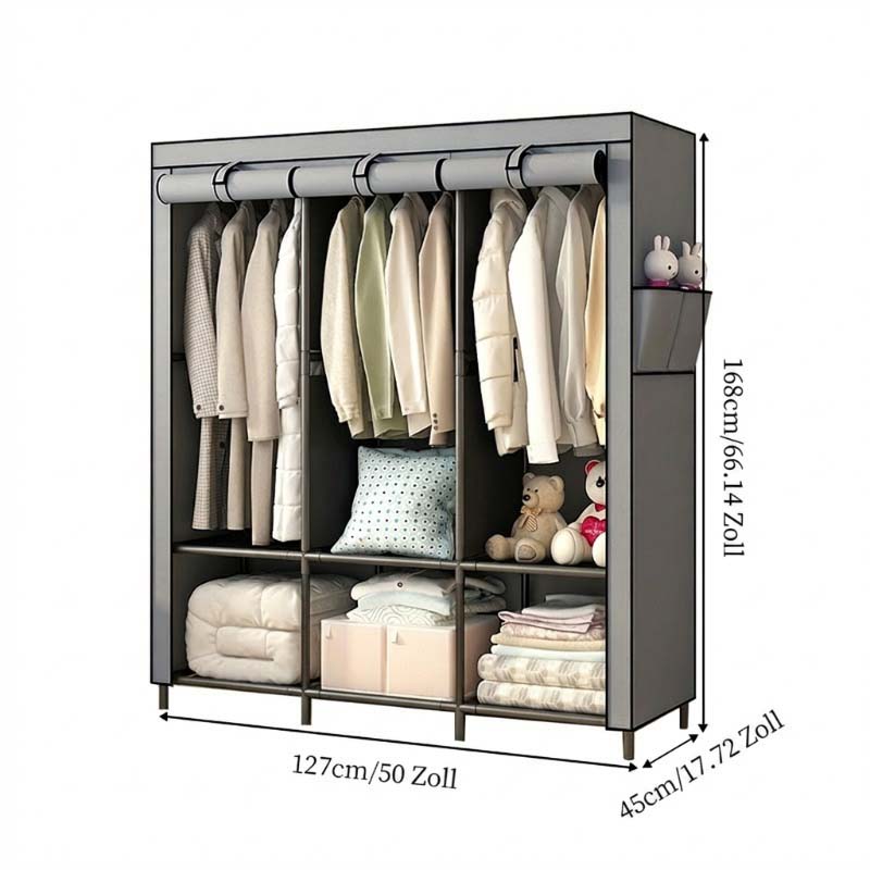 🏠 Kleiderschrank aus Vliesstoff – Einfache Montage, leicht & vielseitig – Perfekt für zusätzlichen Stauraum in jedem Raum ✨