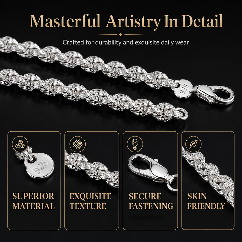 ⏰Trendiges Armband und Halskette mit Drachen-Schuppen-Kette