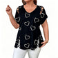 ⏰Damen Lässiges V-Ausschnitt Kurzarm T-Shirt
