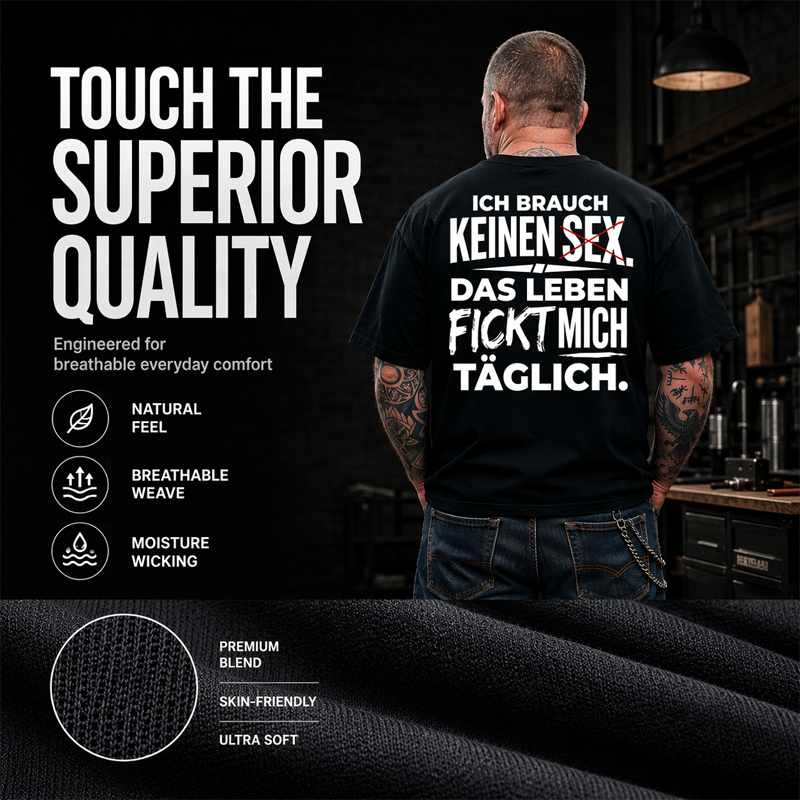 Herren T-Shirt mit witzigem deutschen Spruch