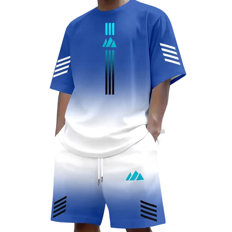 📢📢40% RABATT !!⏰Herren Sommer T-Shirt & Shorts Zweiteiler-Set