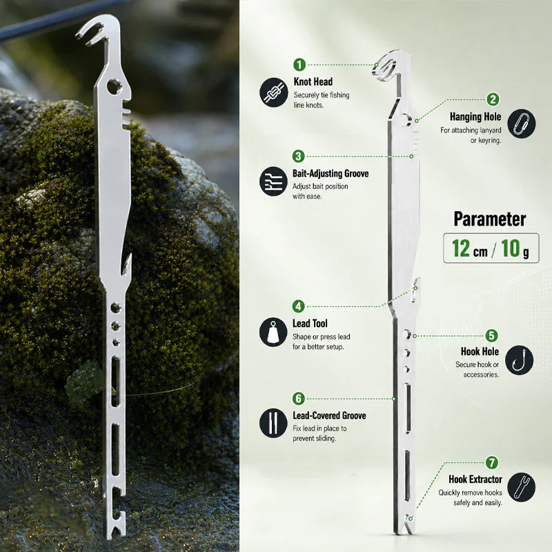 🎣 50% RABATT! 🔧 6-in-1 Edelstahl-Angelwerkzeug – Hakenentferner, Knotenknüpfer & vielseitig – Robust & kompakt für jede Angelausrüstung 🌊