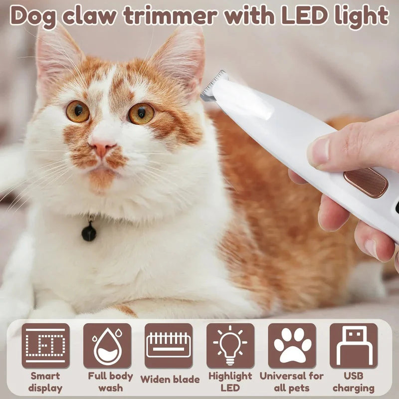🐾✂️ Wasserdichter Pfotentrimmer für Haustiere – Leise, präzise & sicher – Ideal für sanftes Pflegeerlebnis zu Hause 🛁