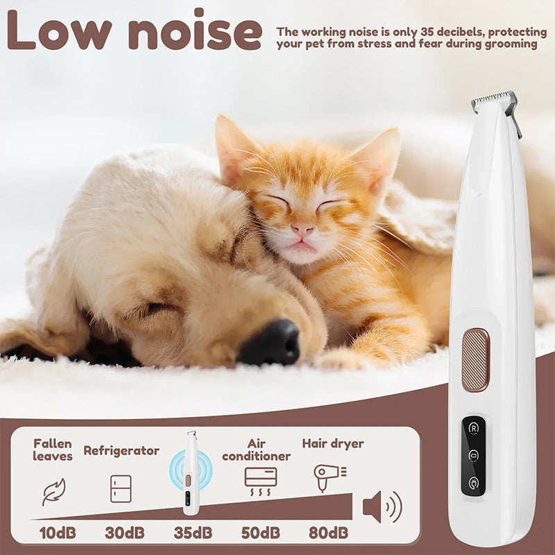 🐾✂️ Wasserdichter Pfotentrimmer für Haustiere – Leise, präzise & sicher – Ideal für sanftes Pflegeerlebnis zu Hause 🛁