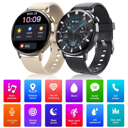 ⏰Multifunktionale Bluetooth-Smartwatch zur Gesundheitsüberwachung