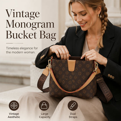 👜 ✨ Damen Bucket Bag – Kompakt, Kordelzugverschluss & vielseitiger Stil – Perfekt für mühelos elegante Looks von Tag bis Nacht 🌙