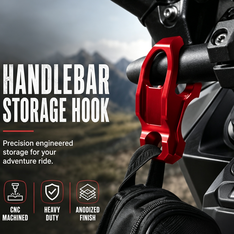 🏍️  Sicherer Lenker-Haken – Stabil, einfach zu montieren & vielseitig – Ideal für Taschen, Einkäufe & Zubehör am Motorrad 🛵