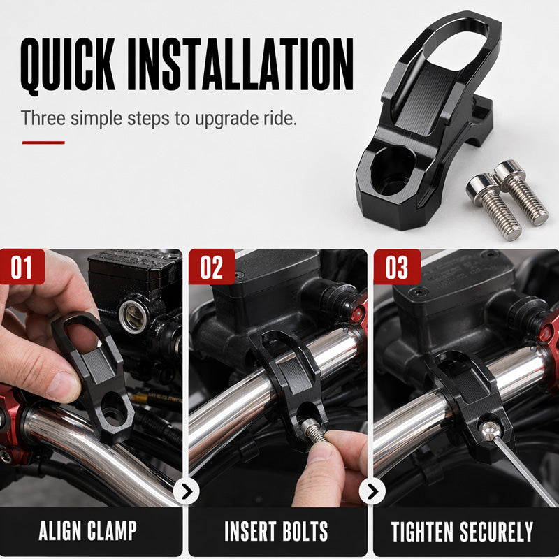 🏍️  Sicherer Lenker-Haken – Stabil, einfach zu montieren & vielseitig – Ideal für Taschen, Einkäufe & Zubehör am Motorrad 🛵