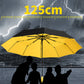 ☂️  Großer automatischer Sonne- & Regenschirm – 3-fach Automatik, windfest & UPF 50+ – Extra großes Dach (Ø 105–125 cm) – Ideal für Pendler & Familien ✨