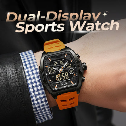 ⌚ 50% RABATT!✨ Herren Dual-Display Sportuhr mit Leuchtzifferblatt 🏃