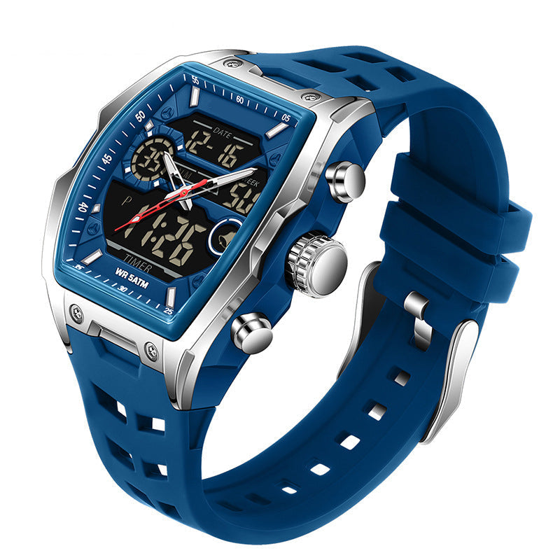 ⌚ 50% RABATT!✨ Herren Dual-Display Sportuhr mit Leuchtzifferblatt 🏃