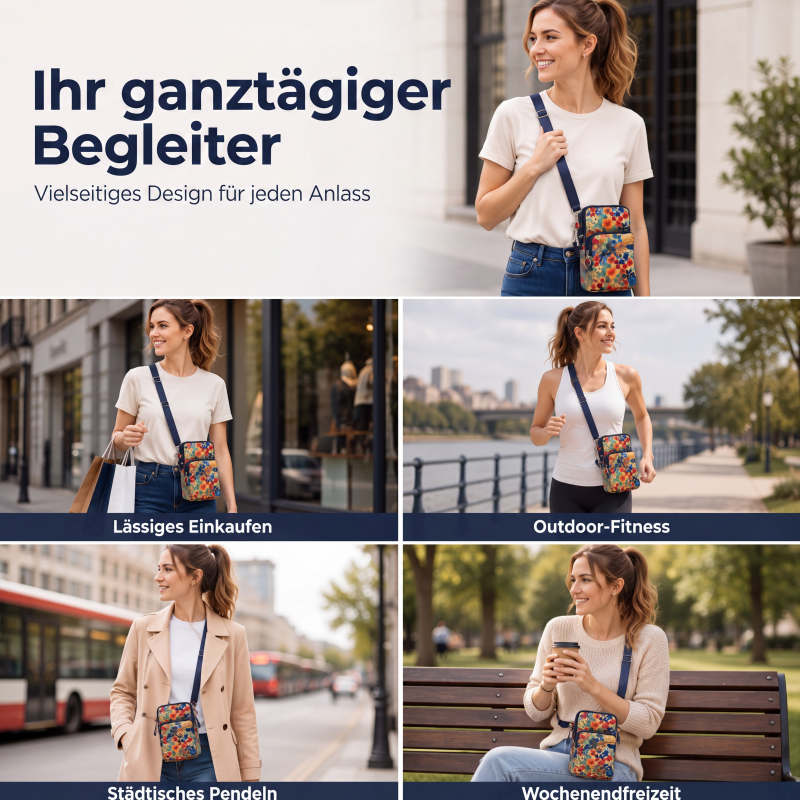 Bedruckte Sport-Armbandtasche & Umhängetasche