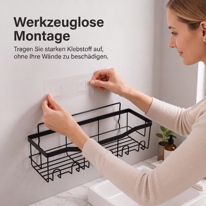 Bohrfreies Badezimmerregal-Set