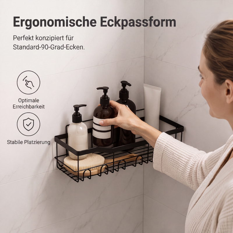 Bohrfreies Badezimmerregal-Set