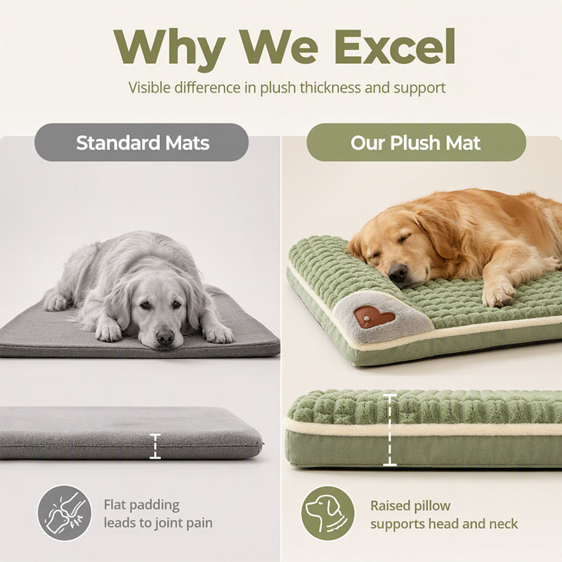 🛏️ Gepolsterte, waschbare Hundematte – Weich, warm & vielseitig – Ideal für Hunde & Katzen – für alle Jahreszeiten ✨