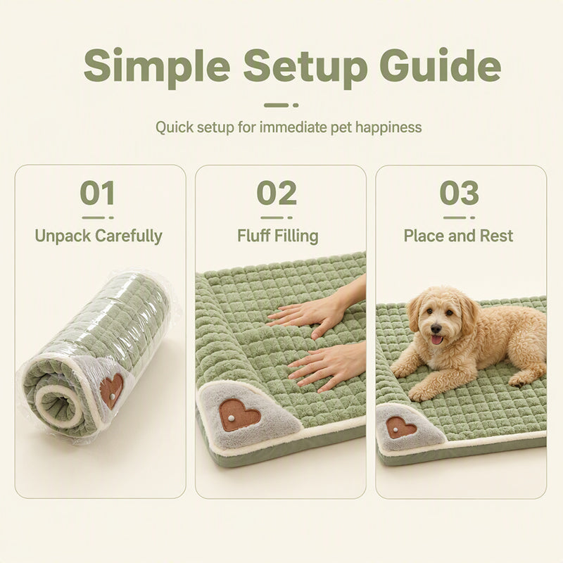 🛏️ Gepolsterte, waschbare Hundematte – Weich, warm & vielseitig – Ideal für Hunde & Katzen – für alle Jahreszeiten ✨
