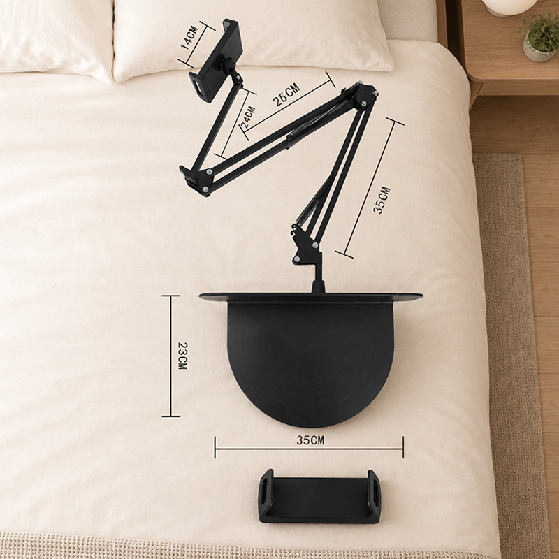 Magnetischer Betttisch-Tablet-Ständer mit versteckter Matratzenhalterung