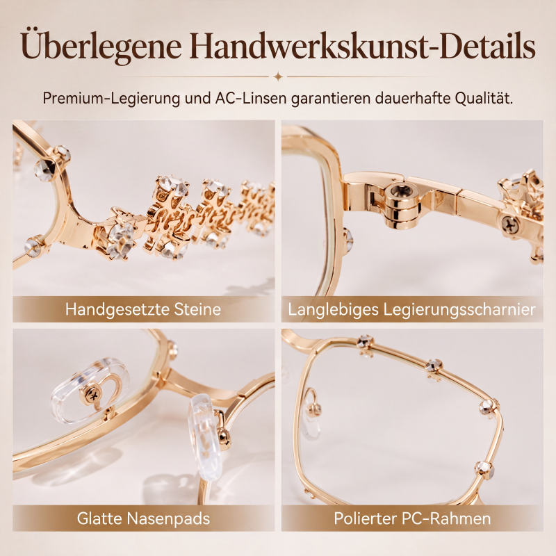 Schicke Damen-Sonnenbrille mit Strasssteinen
