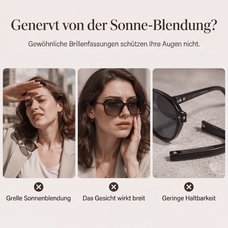 Schicke Damen-Sonnenbrille mit Strasssteinen
