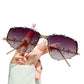 Schicke Damen-Sonnenbrille mit Strasssteinen