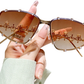 Schicke Damen-Sonnenbrille mit Strasssteinen