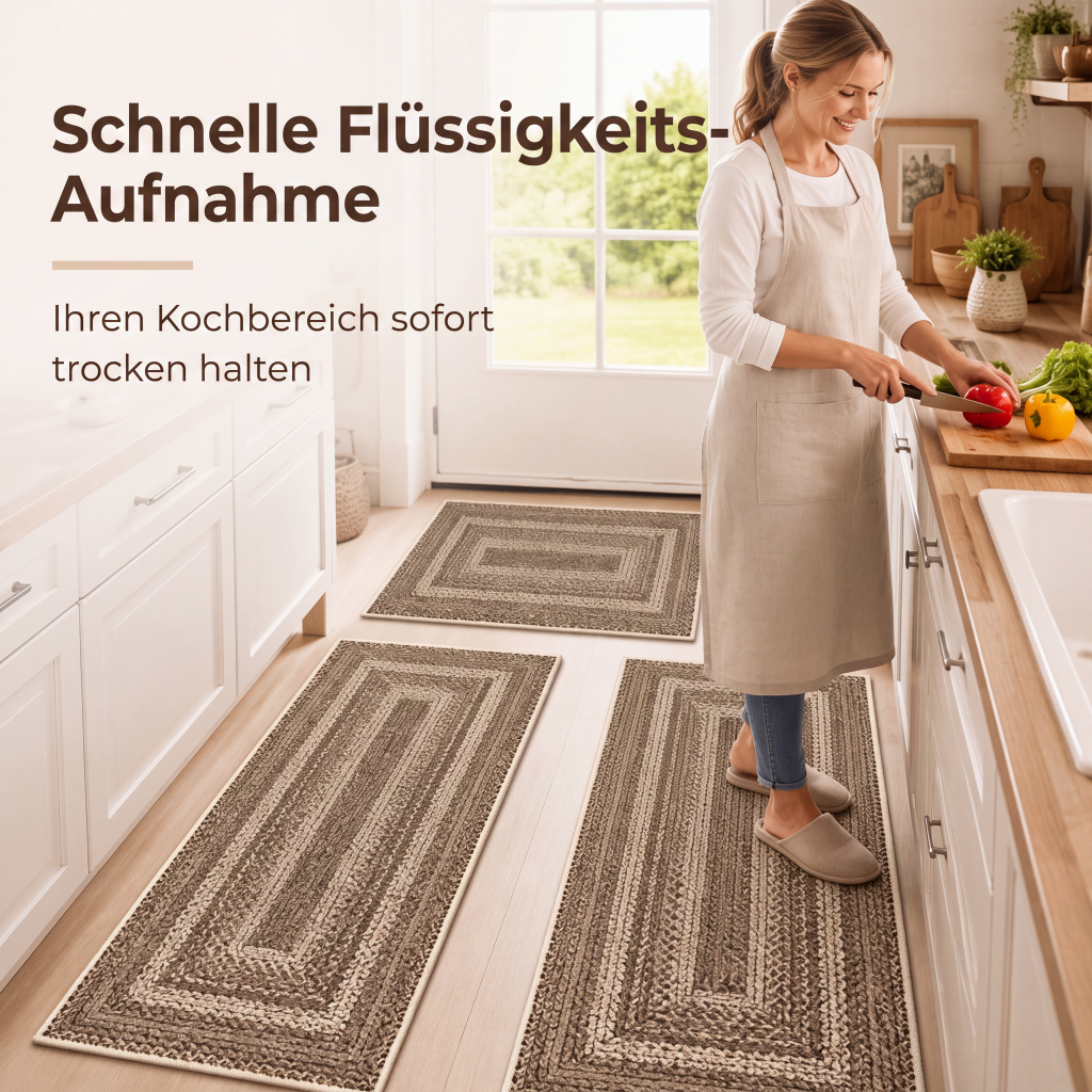 Elegante gewebte Läuferteppich